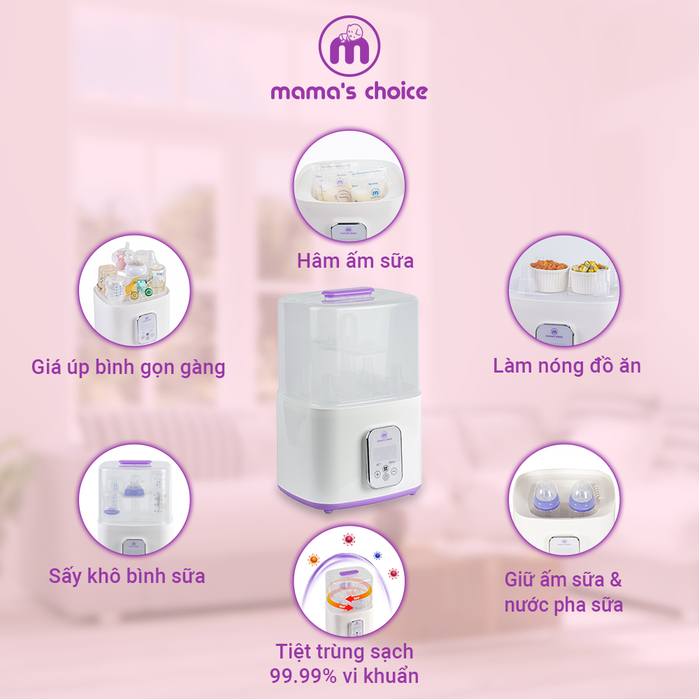 Máy tiệt trùng và hâm sữa Mama's Choice