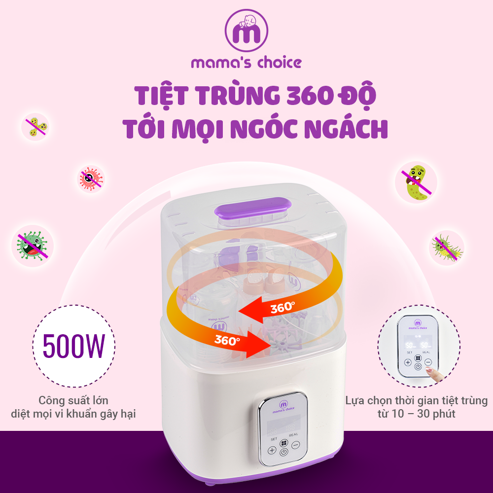 Máy hâm sữa tiệt trùng sấy khô Mama's Choice