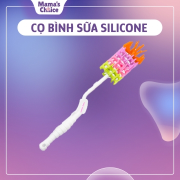 CHỔI CỌ BÌNH SỮA SILICONE 360 ĐỘ - MAMA'S CHOICE