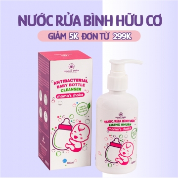 NƯỚC RỬA BÌNH SỮA KHÁNG KHUẨN MAMA'S CHOICE (200ml)